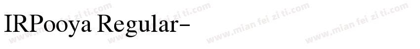 IRPooya Regular字体转换